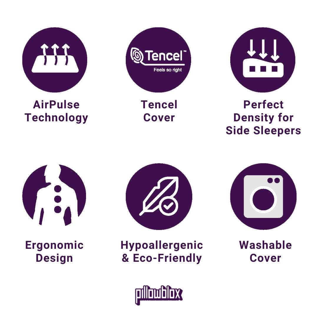 Pillowblox Bolster with Natural Latex & Airpulse Technology